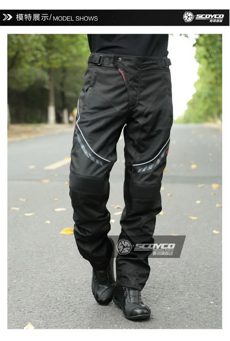 Летние новые SCOYCO штаны для езды на мотоцикле мото гоночные брюки весенние дышащие износостойкие из ткани Оксфорд P027-2