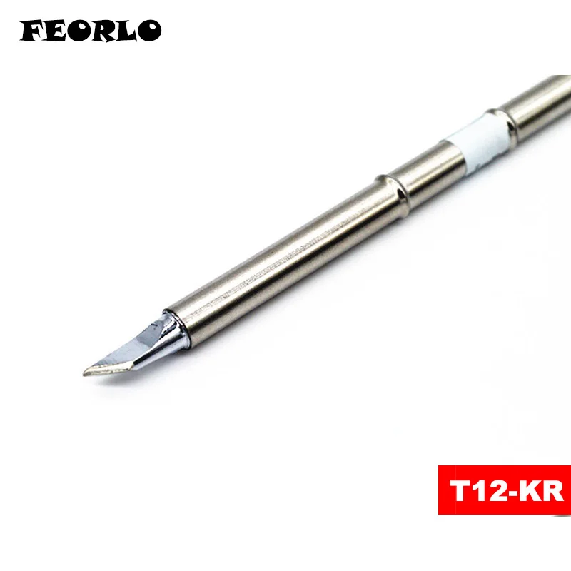  FEORLO soldering tips T12 T12-K KF KR KU KL for HAKKO Solder Iron Tips FX951 STC STM32 OLED Soldering Station
