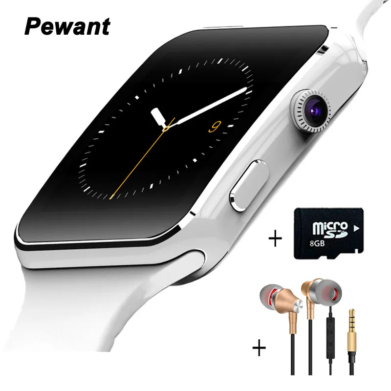 Pewant E6 font b Smart b font font b Watch b font On Wrist Bluetooth Wrist