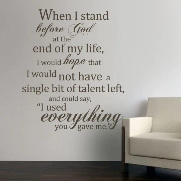 Wenn Ich Stehen Vor Gott Am Ende Meines Lebens Inspirierend Zitat Aufkleber Vinyl Aufkleber 34 X41 Vinyl Stickers God Quotesgod Sticker Aliexpress