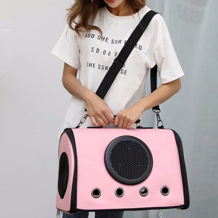 

PU Pet Carrier Bag Cat Dog Carry Hand Sling Bag Travel Portab Dog Accessories