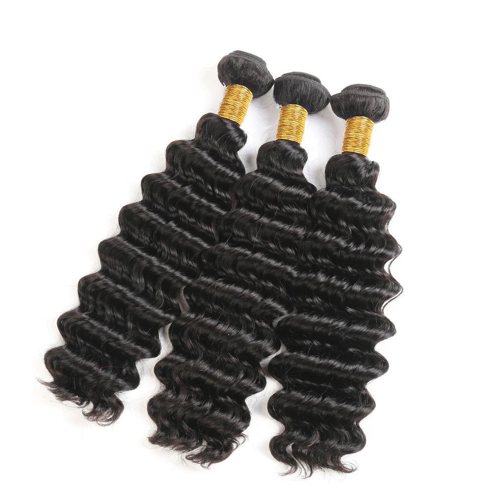 Deep Wave Hair Bundles Deals 8-30 inch Natural Color Brazilian Human Hair Weave Bundles 4PCS Non-Remy Hair Extension SOKU Deep Wave Hair Bundles Deals 8-30 inch Natural Color Brazilian Human Hair Weave Bundles 4PCS Non-Remy Hair Extension SOKU