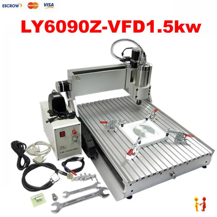 1.5KW cnc machine for machine for wood 6090 cnc router wood carving machine for