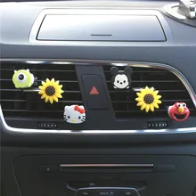 Cute little cartoon logo Men and women car perfume Car styling Sun flower Ornaments Automobile air