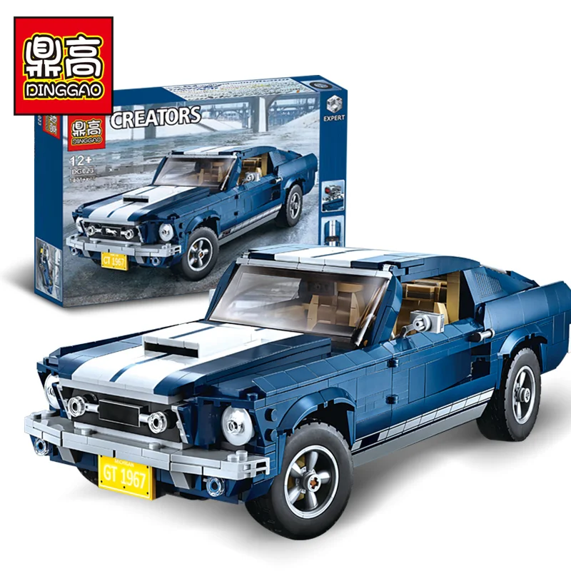 

2019 DG023 Creator Expert Mustang Compatible legoingLYS 10265 Set Building Blocks Bricks Assembled Toys children Birthday Gifts