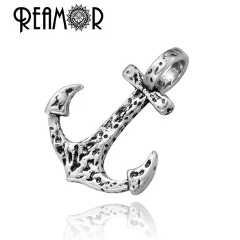 

REAMOR Antique Silver Plated Copper Anchor Pendant Connector Charms for DIY Bracelet Necklace Jewelry Making Accessories