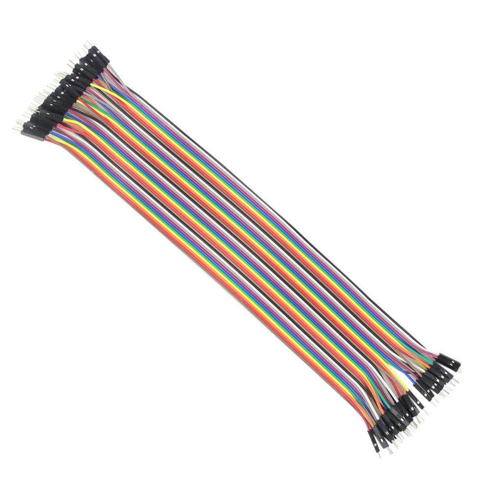 

40p 30cm Dupont Male To Male Jumper Testing Cable Line Breadboard Wire Dupont Connectors 1P-1P M-M Wires For Arduino