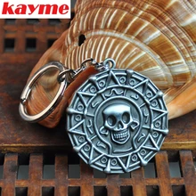 Kayme, автомобильные брелки, брелок, пират, золотой скелет, голова, подвеска, брелок для bmw, honda, sokda, toyota, volkswagen, nissan, ford, jeep