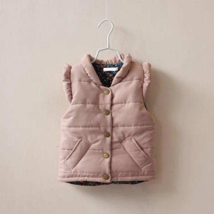 Bebê sem Mangas Colete para o Bebê Novo Inverno Outono Outerwear Menina Colete Jaqueta Criança Crianças Kinderen 6 Mamãe e Bebê