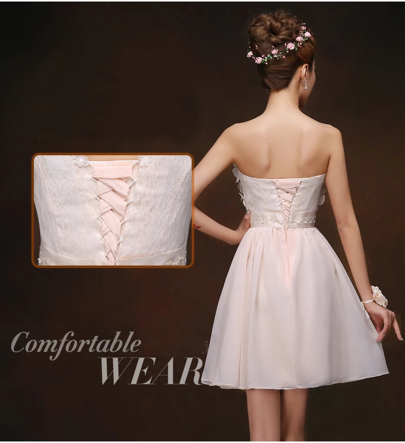 Formal curto moderno champanhe colorido meninas chiffon