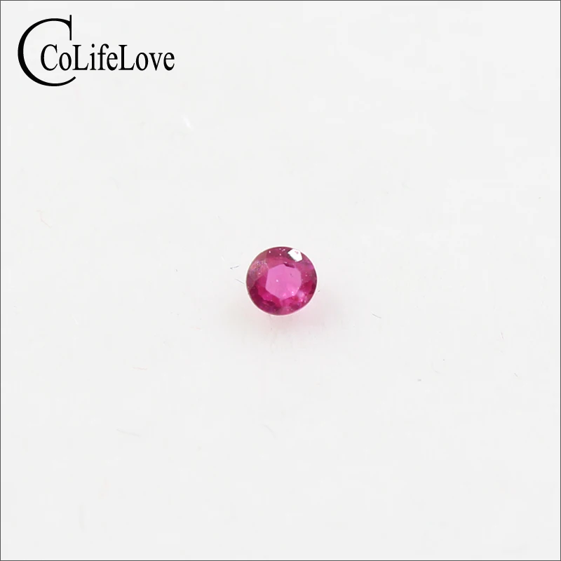 

Wholesale price 2 mm & 2.5 mm round cut ruby gemstone real natural ruby loose gemstone for jewelry shop