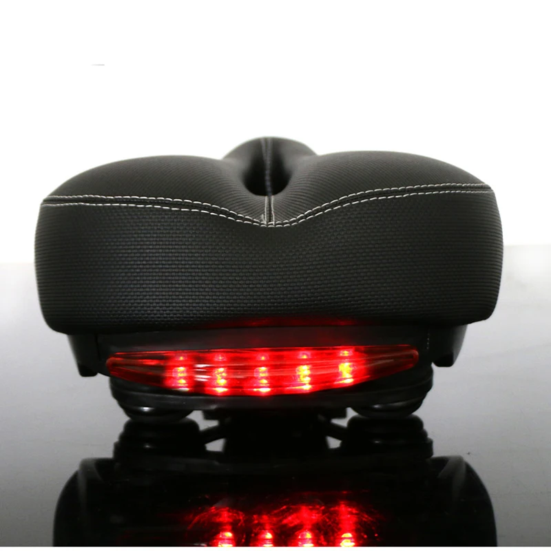 Taillight mountain bike seat electric bicycle saddle thickened widening