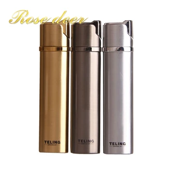 

Metal Drawing Electroplate Windproof Smoking Lighter Top Qualilty Flame Gas Lighter Men Cigarette Lighter Gifts