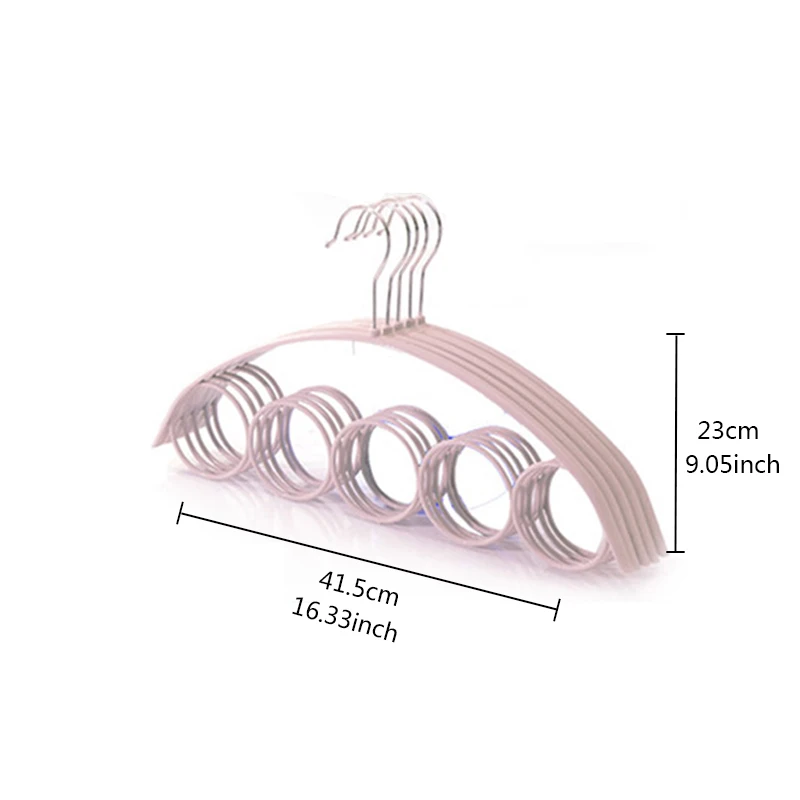 Пластик 5 кольцо круглого сечения Костюмы Вешалки для шарф вешалка для ремней костюмы платья с брюками рубашка-пальто Non-Slip Органайзер стеллаж для выставки товаров
