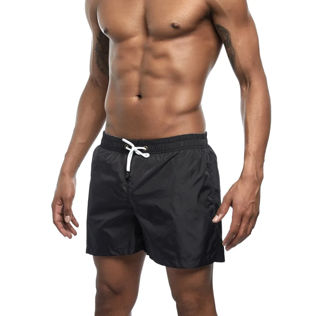 

lace up Mens Swimwear Swim Shorts Trunks Beach Board Shorts Swimming Short Pants Swimsuits Running Sports Surffing shorts #XTN