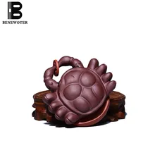 Аутентичные Исин фиолетовый глина Чай Pet бытовой Чай церемонии Украшения ручной работы природного сырья руды zi грязи Благоприятный статуя