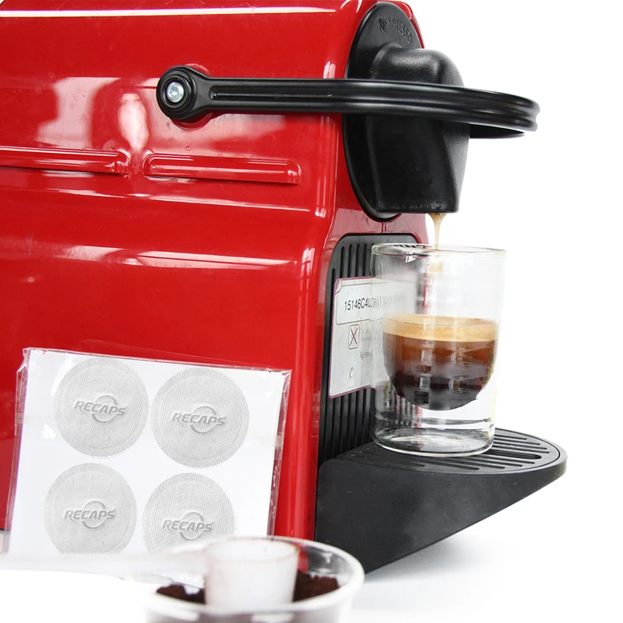 Многоразовые капсулы для кофе из нержавеющей стали+ клейкие уплотнения+ трамбовка для Nespresso оригинальной линии машины производитель