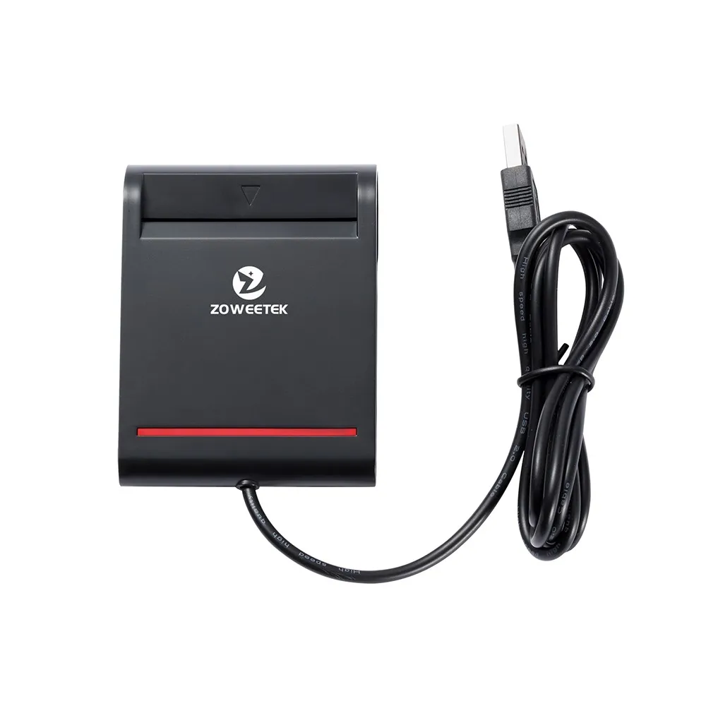 Zoweetek 12026-2 Easy Comm USB EMV считыватель смарт-карт писатель с драйверами CD для ISO 7816 EMV чип-метки SIM/ATM/IC/ID карты