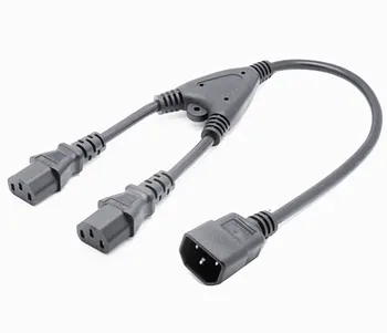 

ICE320 C12 Male to 2 x C13 Female Splitter Bifurcated Power Extension Cable UPS PDU Series Pure Copper 30cm