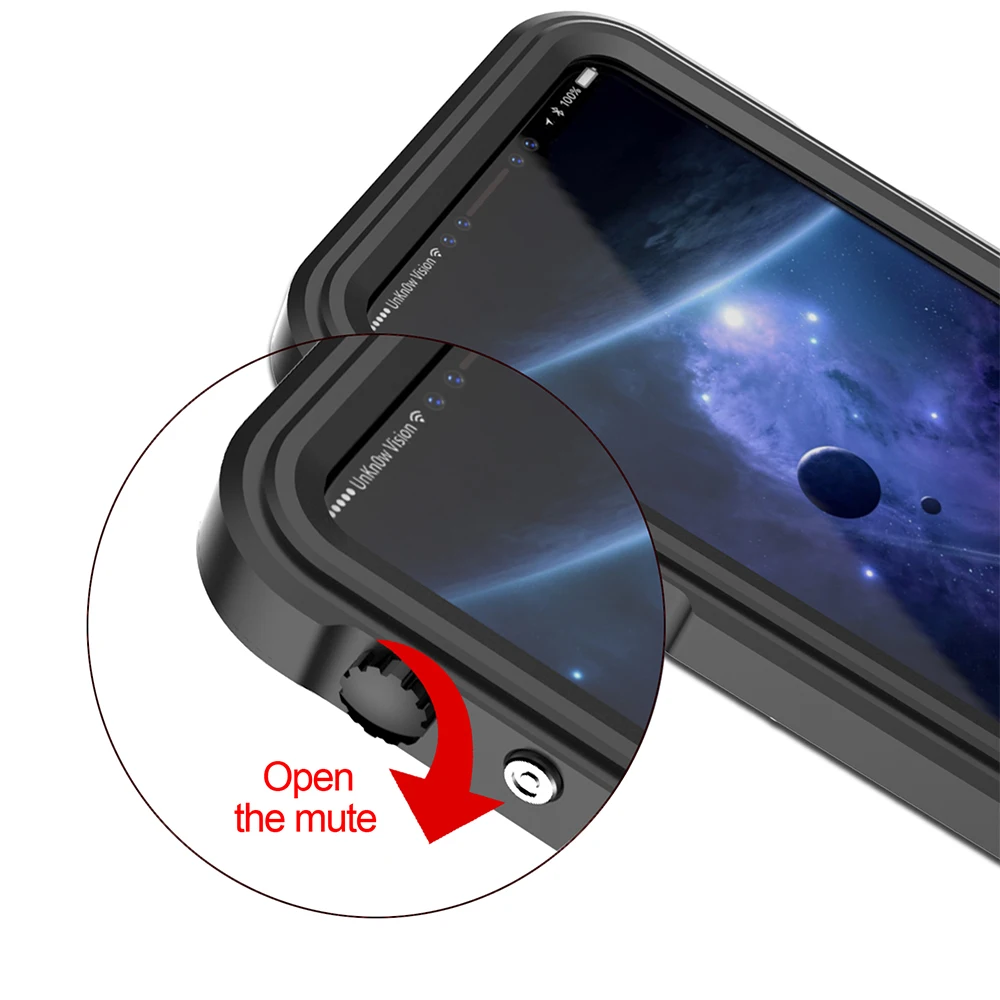Ascromy For iPhone X Case Shockproof IP68 Waterproof Metal Bumper Cover For Appe iPhone 7 Plus 8 8plus Water Proof Accessories (3)