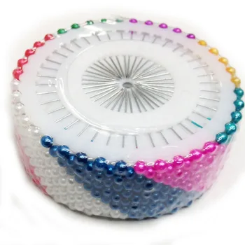 

36MM 480pcs Colorful Round Head Decorative Dressmaking Manmade Straight Head Pearl Sewing Pin DIY Crafts Tool Accessories