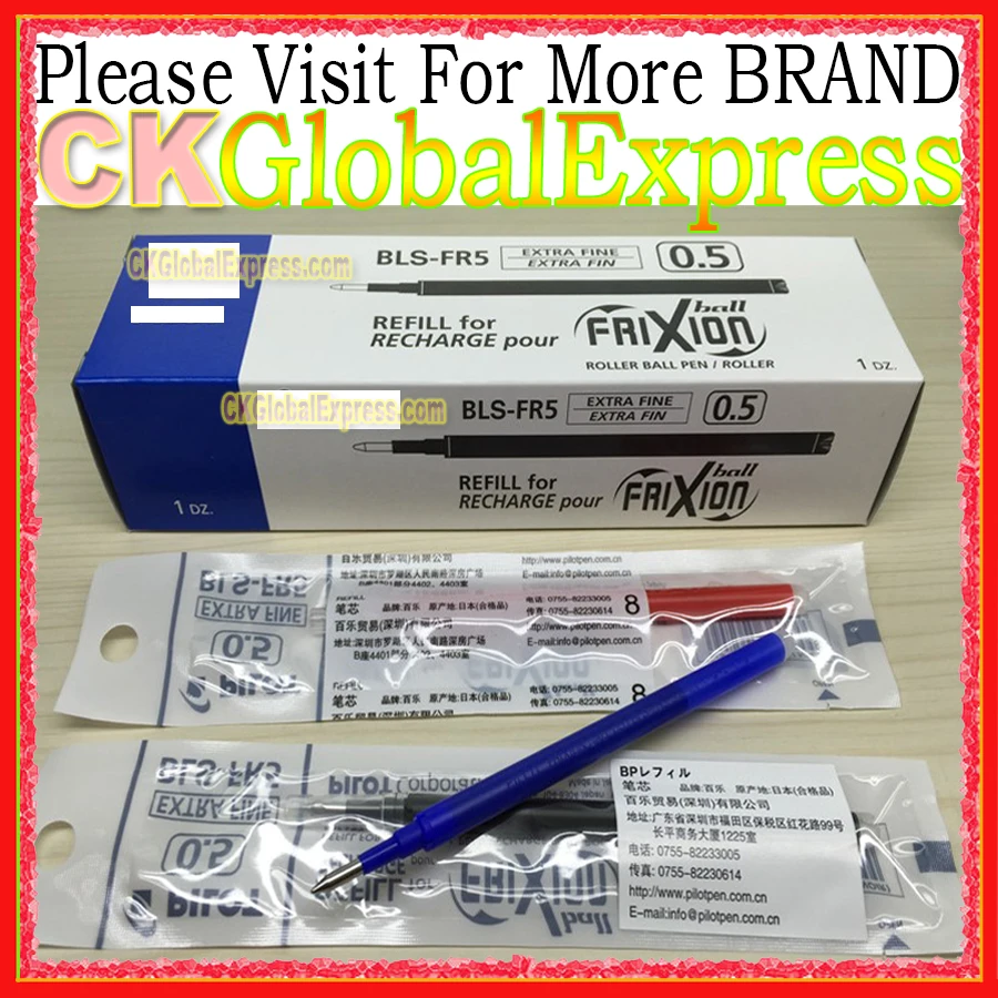 BLS FR5 FR5 Frixion Ball Refill FOR Pilot + Free Gift Erasable Refill ...