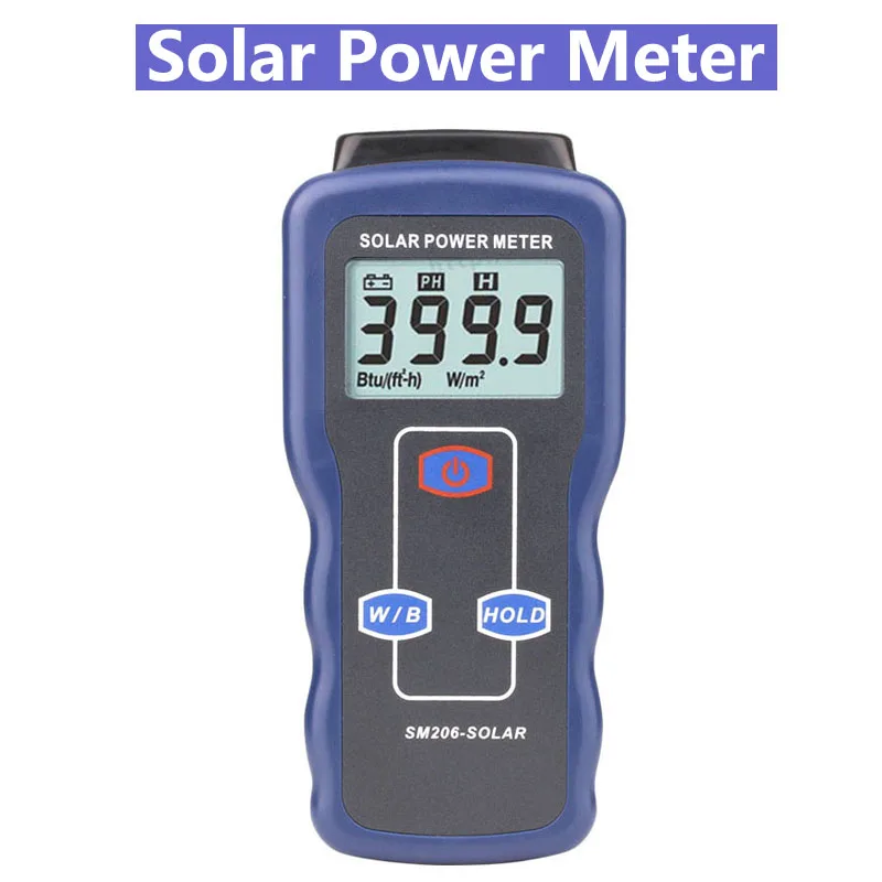 US $58.87 SM206 Solar Power Meters Light Meter Mini Solar Lipo Charger Board Solar Radiation Tester 0119999 Solar Lux Power Meter