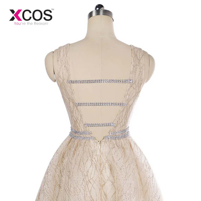 XCOS-2018-New-Arrive-Glitter-Sequins-Evening-Dress-vestidos-de-gala-Long-Champagne-Party-Gown-Deep (2)