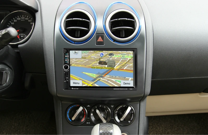 Perfect DHL 10PCS 7020G 7 Inch HD Touch Screen Car Bluetooth Audio Stereo MP5 Player Support GPS Navigation 5