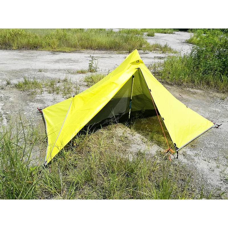Открытый Сверхлегкий 1,4 кг водонепроницаемый двухслойный с анти-Москитная палатка Пирамида палатка Кемпинг туристическая палатка