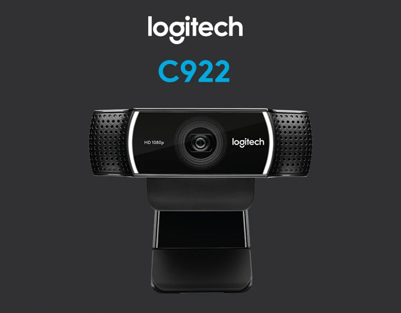 Logitech C922 Full HD 1080P Веб-камера 720P at 60FP Встроенный микрофон Запись видео вызова фоновый переключатель поддержка официального осмотра