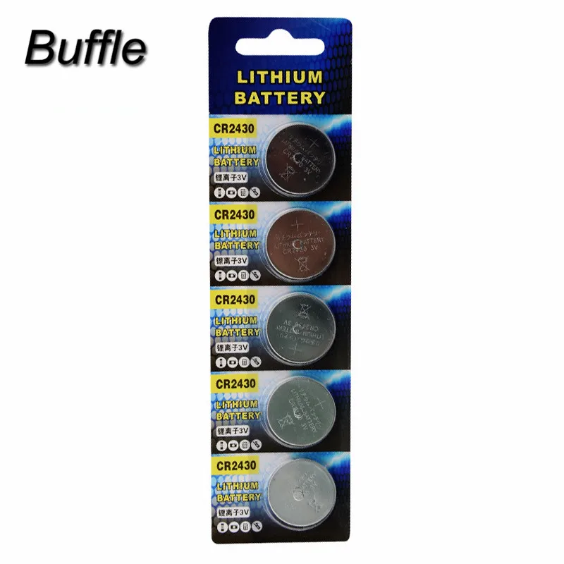 

5pcs/Pack Buffle CR2430 3V Button Coin Cell Battery Car Remote Control Electronics L2430 BR2430 ECR2430 KL2430 EE6229
