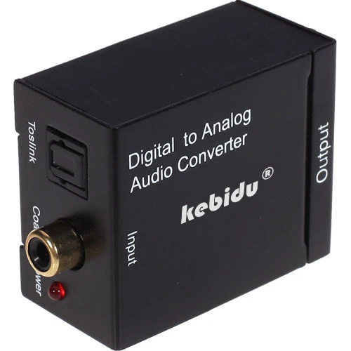 Цифровой оптический коаксиальный сигнал kebidu Toslink в аналоговый Стандартный