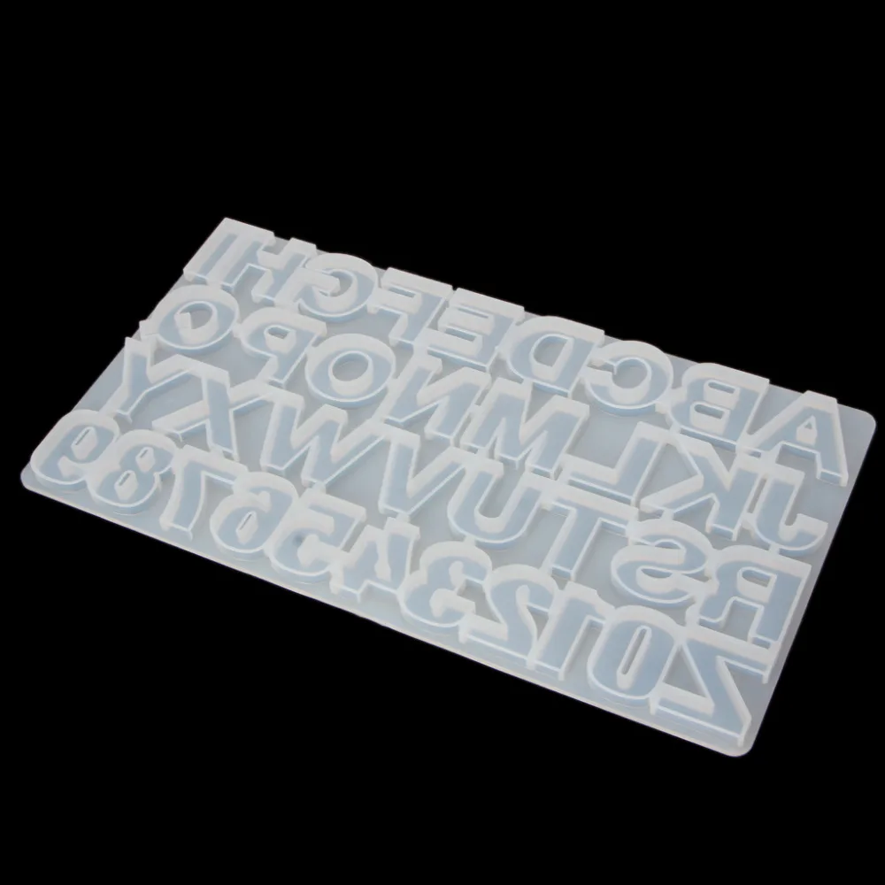36 шт. ювелирные изделия ручной работы, делая инструмент букв алфавита числа DIY силиконовые формы