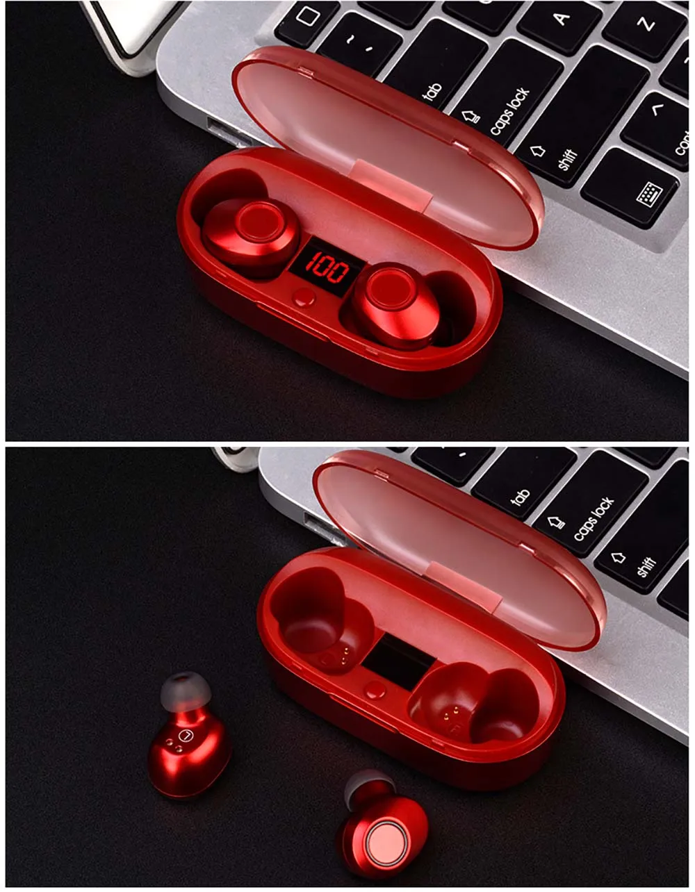 Samload Bluetooth 5,0 наушники настоящие беспроводные стерео наушники с дисплеем питания зарядная коробка для iPhone X Xiaomi sony гарнитура