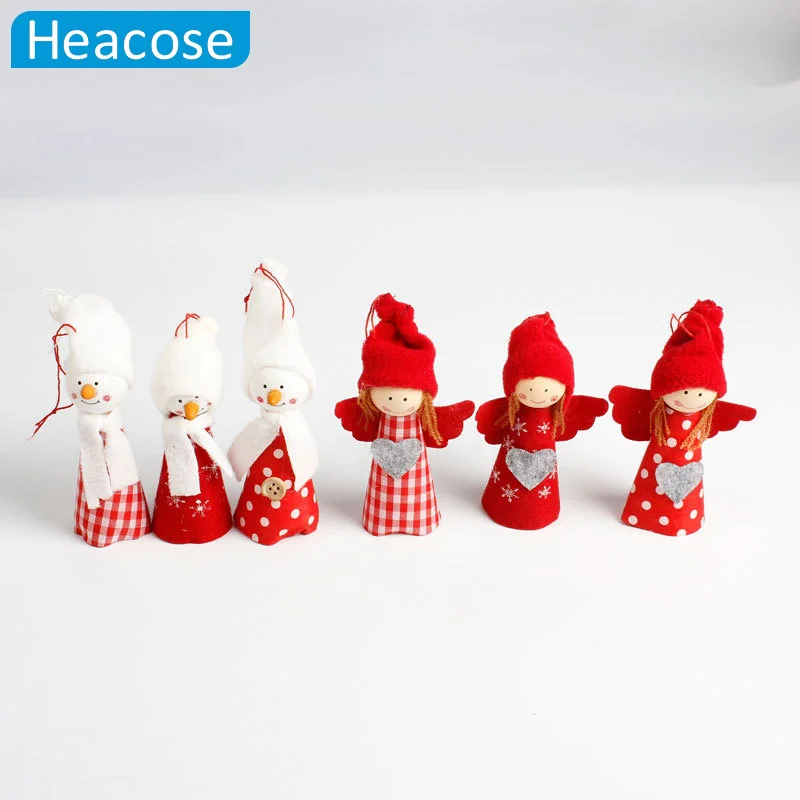2 шт./лот милый снеговик фея куклы рождественские украшения Navidad Аксессуары