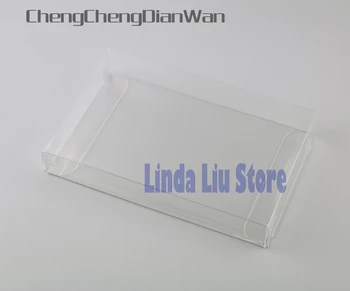

ChengChengDianWan Clear transparent for SNES Game Cartridgebox Protector Case games plastic PET Protector for game boxes 15pcs