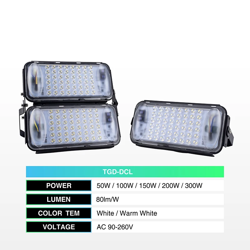 Светодиодный прожектор 50 Вт 100W150W 200 300 SMD3030 Наружное освещение AC85 265V IP67 CE для сада