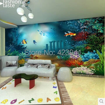 

2464 Can be customized 3D visual space home decoration mural art wallpaper Restoring ancient personality wall sticker home decor