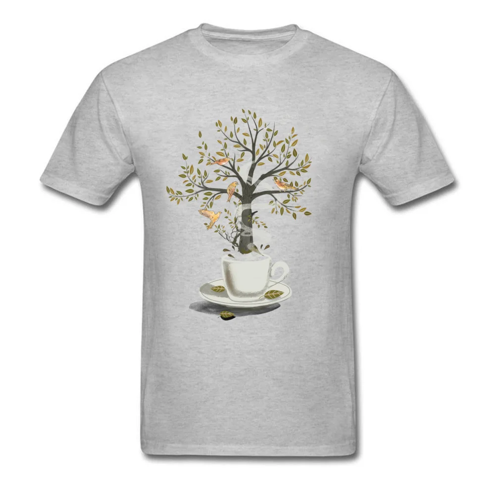 100% Cotton Men Short Sleeve cup of dreams 10093 T-shirts Design Tops Shirts 2018 New Fashion 3D Printed Crewneck Tee Shirts cup of dreams 10093 grey