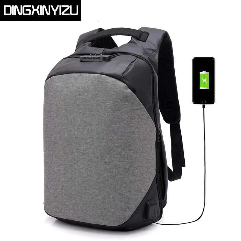 

DINGXINYIZU New Anti-theft USB Charging Backpacks for Men Laptop Travel School Bag Casual Rucksack Business Daypack Male Mochila
