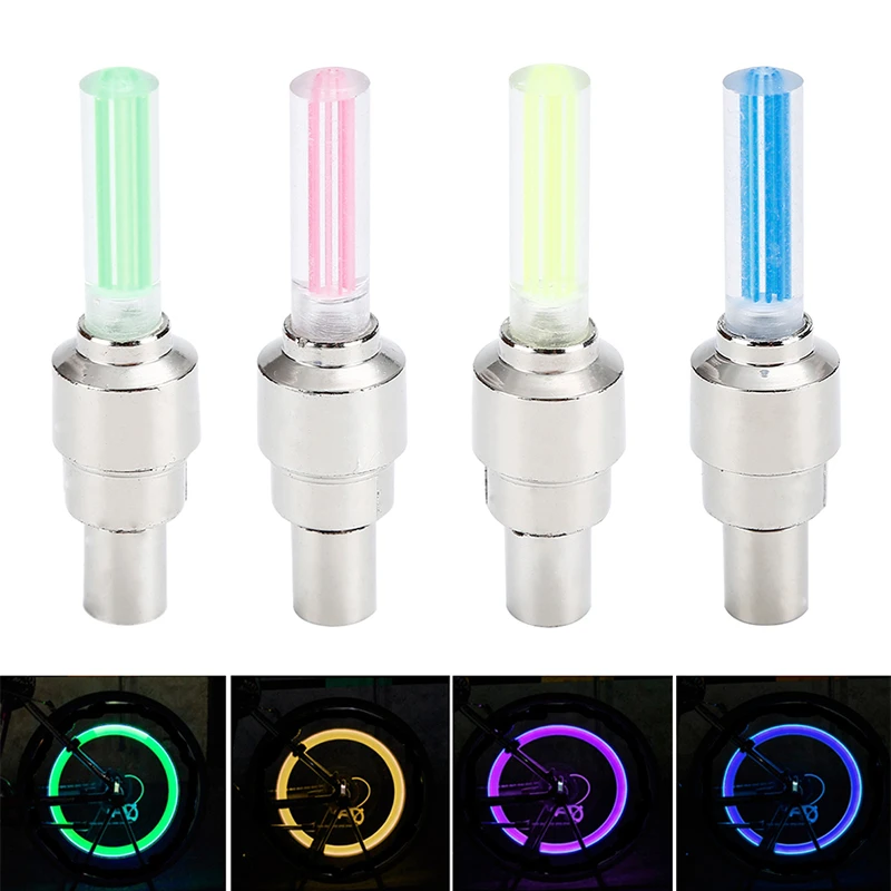 

Colorful Cycling Automatic Wheel Spoke Light Car Bike Bicycle LED Tire Wheel Valve Led Flash Light Waterproof New Arrival