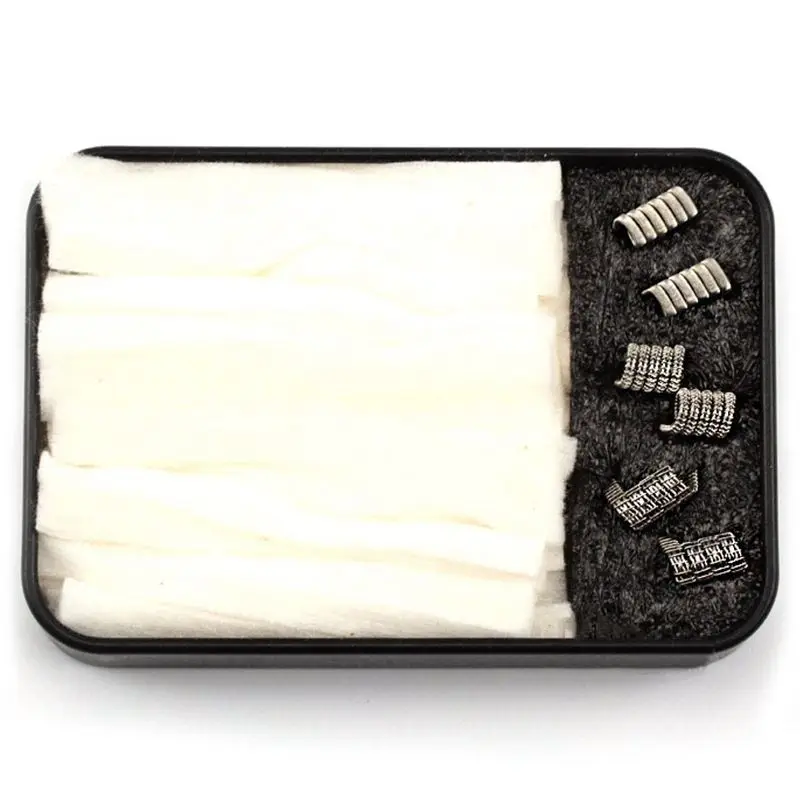 

Coil Father Heating Wire Organic Cotton Cool Slices Ready to Use Dragon Skin Ni80 Fused Clapton All in one Box