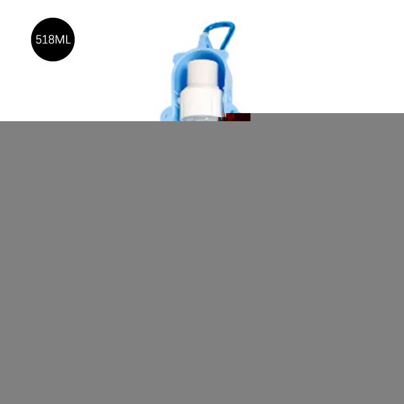 Blue 1 шт., диспенсер для бутылок для путешествий с собакой, складной пластиковый питатель для питьевой воды для собак и кошек, портативная наружная миска для щенка, 280 мл, 518 мл - Цвет: Blue