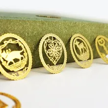 3 шт. милые Креативные красивые открытые кружевные металлические закладки с рисунками животных могут быть настроены