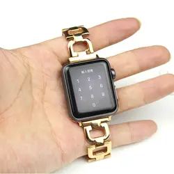 DOITOP для Apple Watch группа 38 мм Для женщин Металл Замена Нержавеющая сталь браслет Спорт ремешок для Apple Watch Series 3 2 1 38 мм