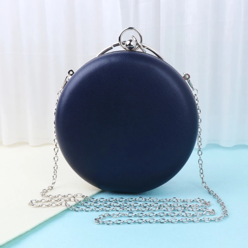 THINKTHENDO Women's Fashion Handbag Mini Round Clutch Evening Bag Purse Wedding Party Bags THINKTHENDO Women's Fashion Handbag Mini Round Clutch Evening Bag Purse Wedding Party Bags