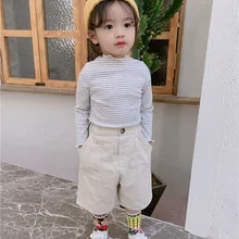 Новые весенние детские прямые универсальные повседневные штаны детские вельветовые штаны