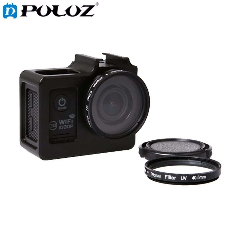 

PULUZ Universal Aluminum Alloy Protective Case with 40.5mm UV Filter & Lens Protective Cap for SJCAM SJ7000 SJ6000 SJ4000