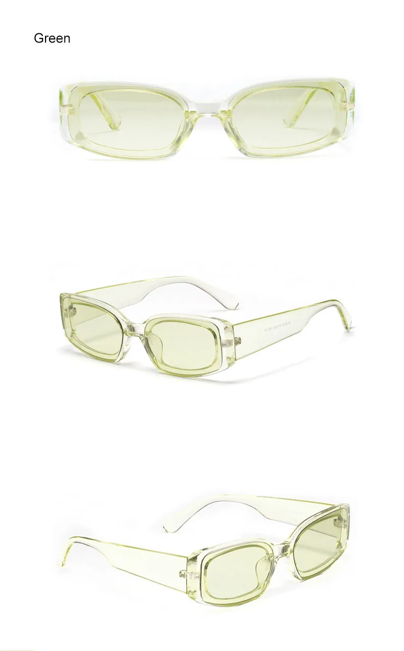 Два Oclock винтажные маленькие квадратные солнцезащитные очки для женщин, брендовые дизайнерские ретро прямоугольные солнцезащитные очки, женские очки ярких цветов 8813018